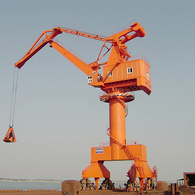 Single Jib Harbor Loading Portal Crane 380V Cabin Control 10ม