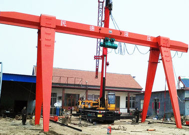 10 Ton Single Girder Gantry Crane 5-15m/Min ความเร็วในการยกสำหรับโรงงานอุตสาหกรรม