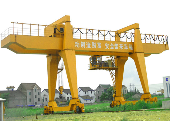 MG Double Girder Gantry Crane ประสิทธิภาพสูง 50T Goliath Crane