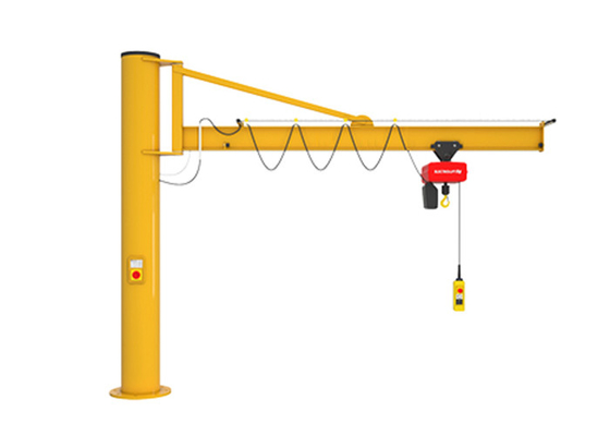 ฐานรากคอนกรีต Jib Crane แบบยืนฟรีขับเคลื่อนด้วยไฟฟ้า