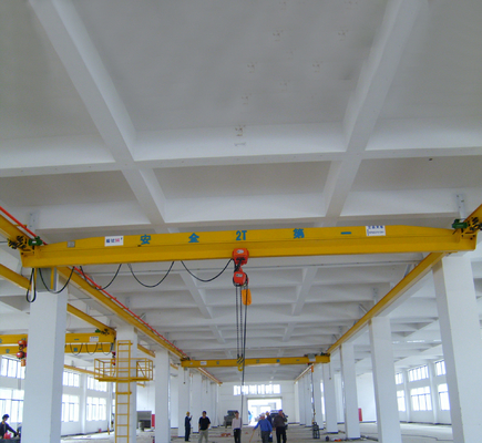 Single Beam Overhead Bridge Crane Underslung Warehouse ความสูง 6 เมตร