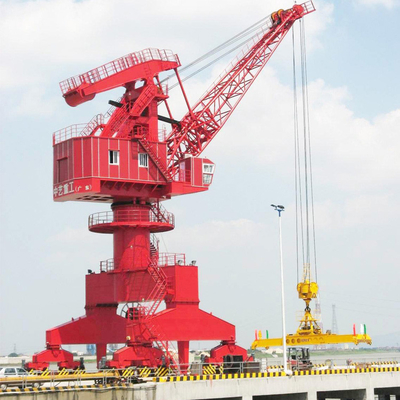 Mobile Harbour Portal Crane ใช้งานทางทะเล 360 องศา 40 ตัน