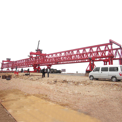 คานสะพานข้ามแม่น้ำที่มีประสิทธิภาพสูงเปิดตัวเครนโครงสำหรับตั้งสิ่งของ