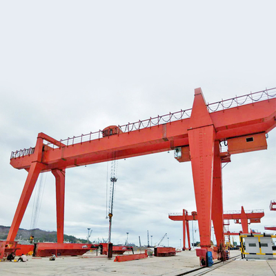 กลางแจ้งทั่วไปใช้ Heavy Duty Box Type Double Girder Gantry Crane