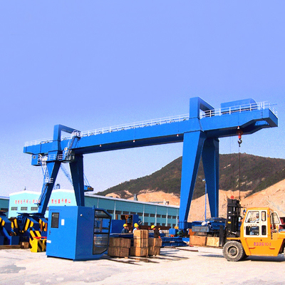 กลางแจ้งทั่วไปใช้ Heavy Duty Box Type Double Girder Gantry Crane