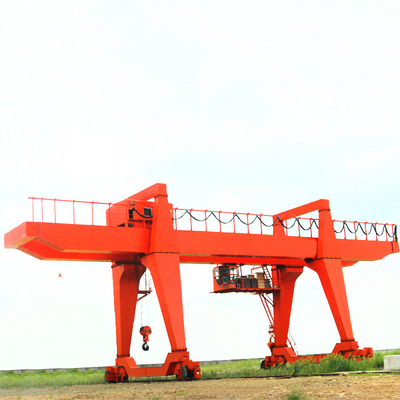 550KN Double Girder Gantry Crane Top Running Box Frame With Trolley เครื่องขนรถยนต์ขนรถยนต์ขนรถยนต์ขนรถยนต์