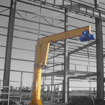 ประสิทธิภาพการควบคุมสายล่างล่างติดตั้ง Jib Crane สําหรับการจัดการวัสดุ