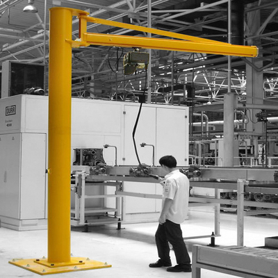 ประสิทธิภาพการควบคุมสายล่างล่างติดตั้ง Jib Crane สําหรับการจัดการวัสดุ