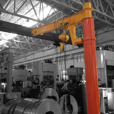 ผลงานดี เครื่องยนต์แรงเบา 5 ตัน ดินเสาติดตั้ง Jib Crane