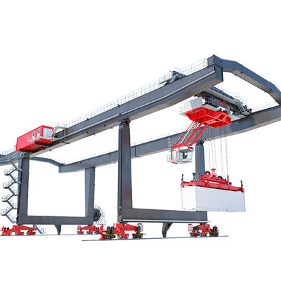 Double Girder Gantry Pedestal Container Crane 20T กำลังโหลด