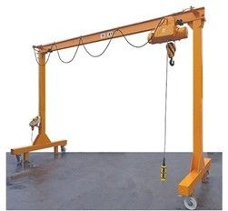 5t Lifting Warehouse Manual Portable Gantry Crane รีโมทคอนโทรล