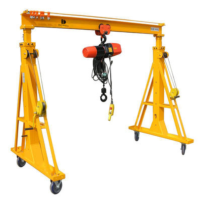 5t Lifting Warehouse Manual Portable Gantry Crane รีโมทคอนโทรล