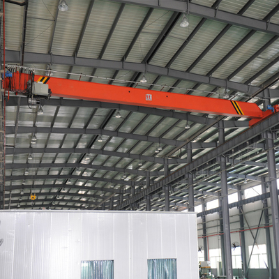 ขายร้อน LD ไฟฟ้า single beam 50 ตันสะพานเครนสําหรับการก่อสร้าง